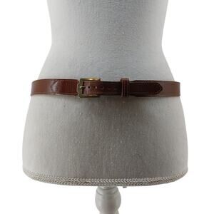 Justin Women's Brown Top Grain Cowhide Leather Belt Sz 34 M